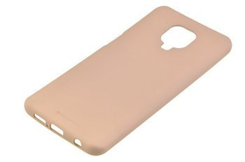 Etui Mercury Goospery Soft Feeling do Xiaomi Redmi Note 9S / 9 Pro / 9 Pro Max beżowy