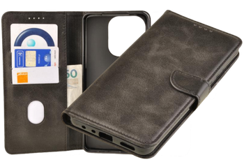 Etui portfel Wallet do Oppo A5 Pro 5G czarny