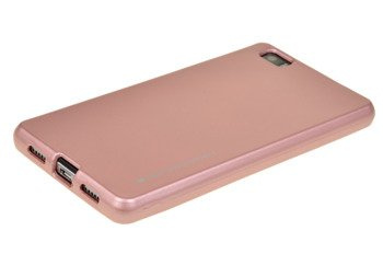 Etui Mercury Goospery iJelly Case do HUAWEI P8 Lite różowo-złoty
