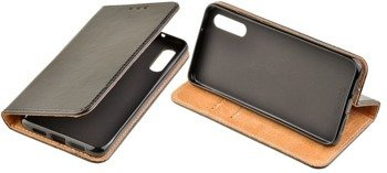 Skórzane etui Book Cover do HUAWEI P20 czarny